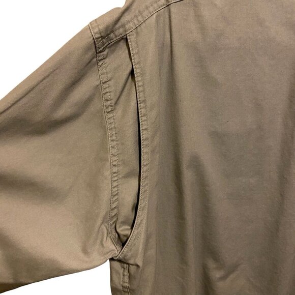 Cabelas Army Green Lightweight‎ Long Sleeve Button Up Shirt Sz M Tall Outdoor - Picture 11 of 11